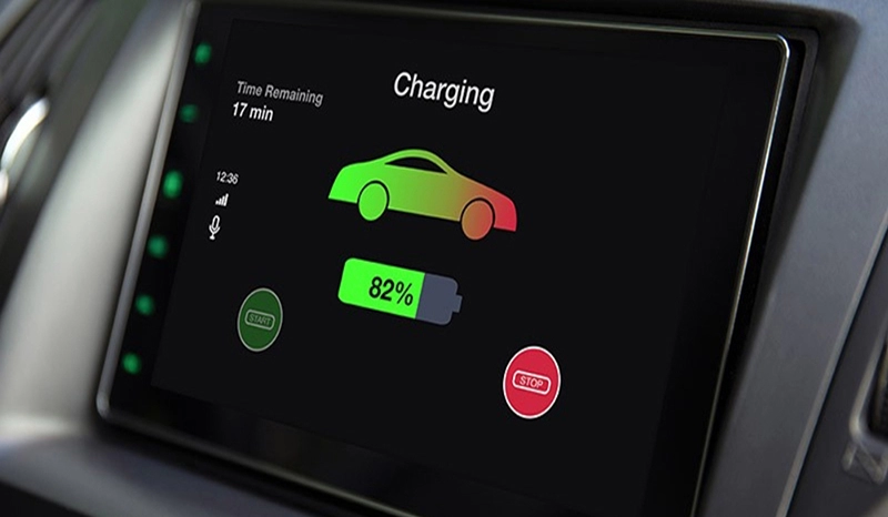 Какова тенденция развития экранов для отображения информации о зарядных сваях?