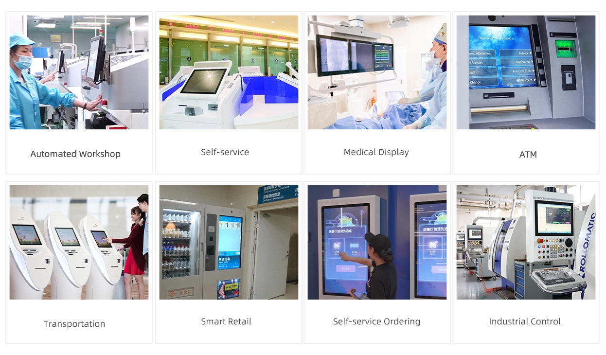 Сенсорные ПК с открытой рамой, диагональ экрана 7-55 дюймов (серия 2C)