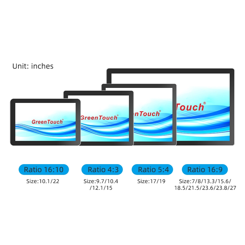 Сенсорный монитор закрытого типа, 7-27 дюймов (серия 3A)