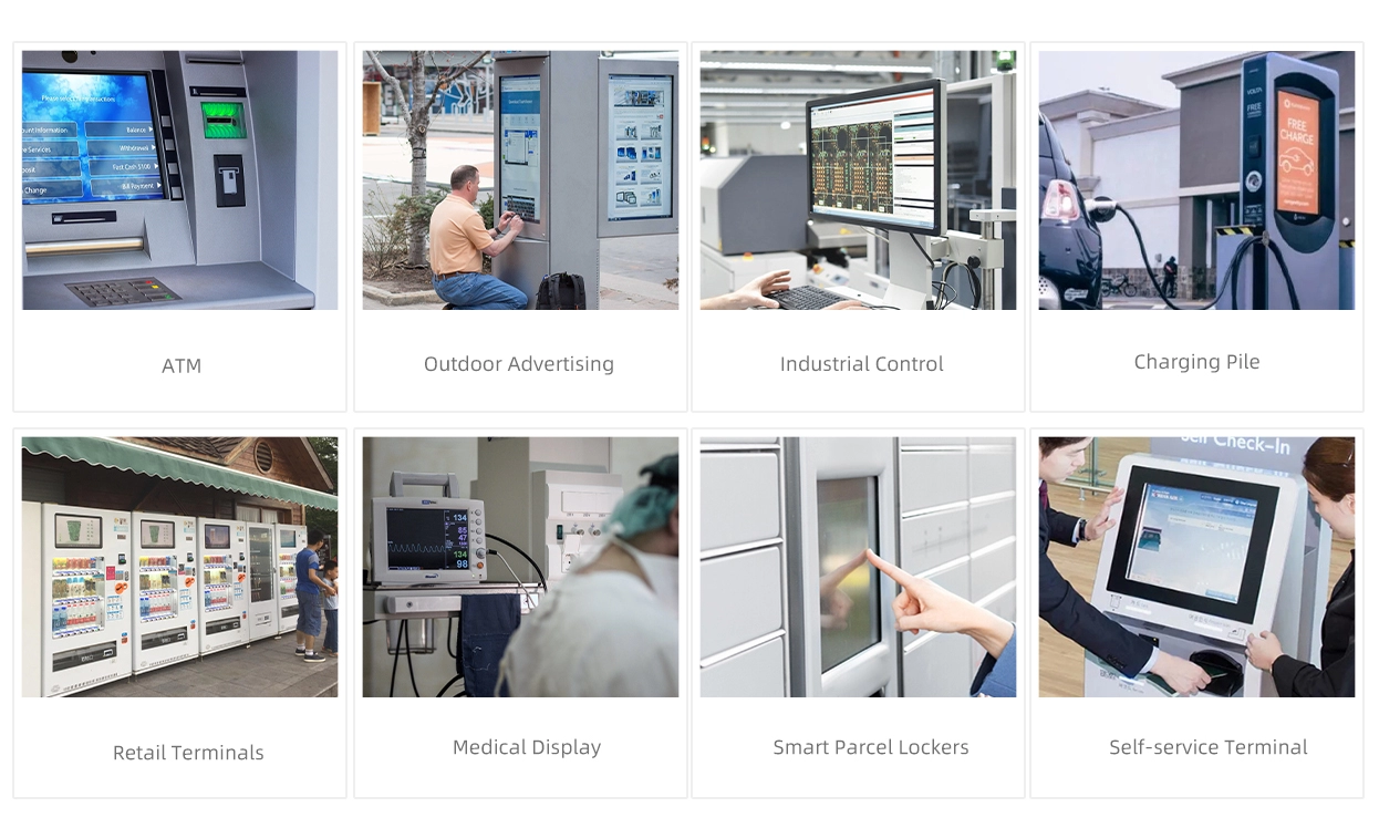 Водонепроницаемый ИК-сенсорный экран диагональю от 10,4 до 21,5 дюймов (серия TE)