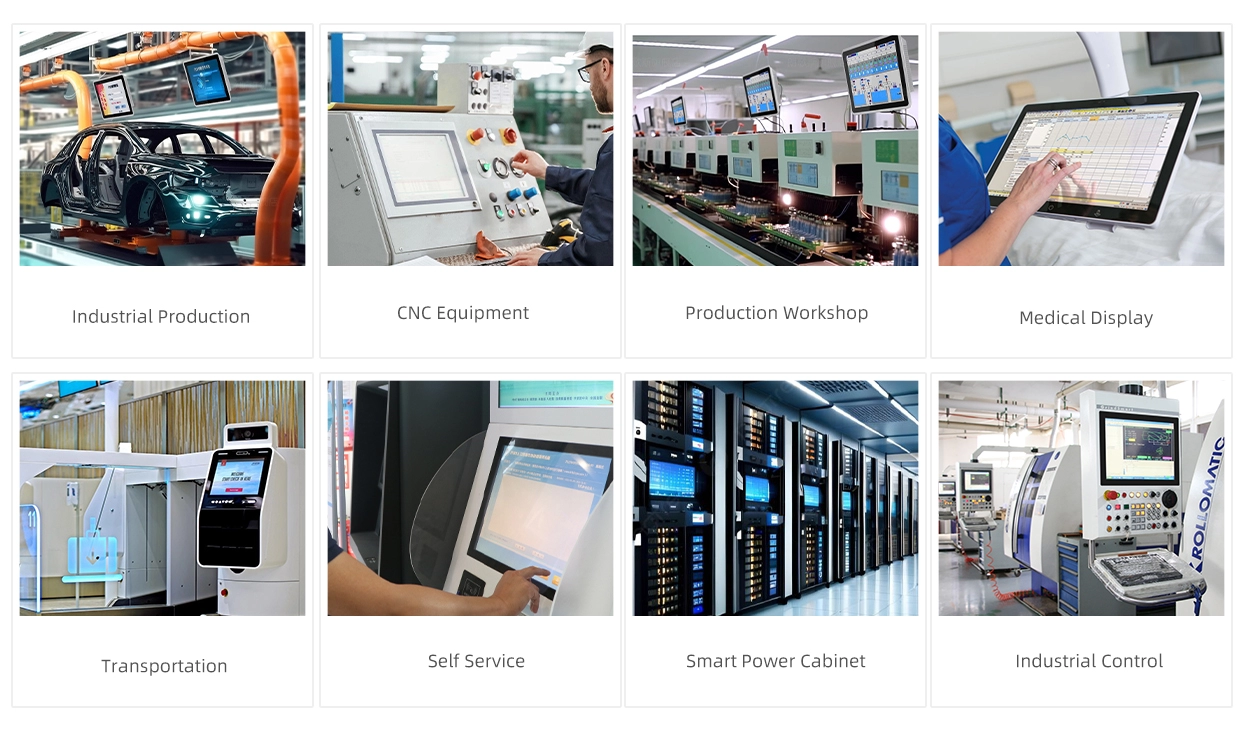 Сенсорные панельные ПК с диагональю экрана 10,1-23,8 дюймов (серия 3D)