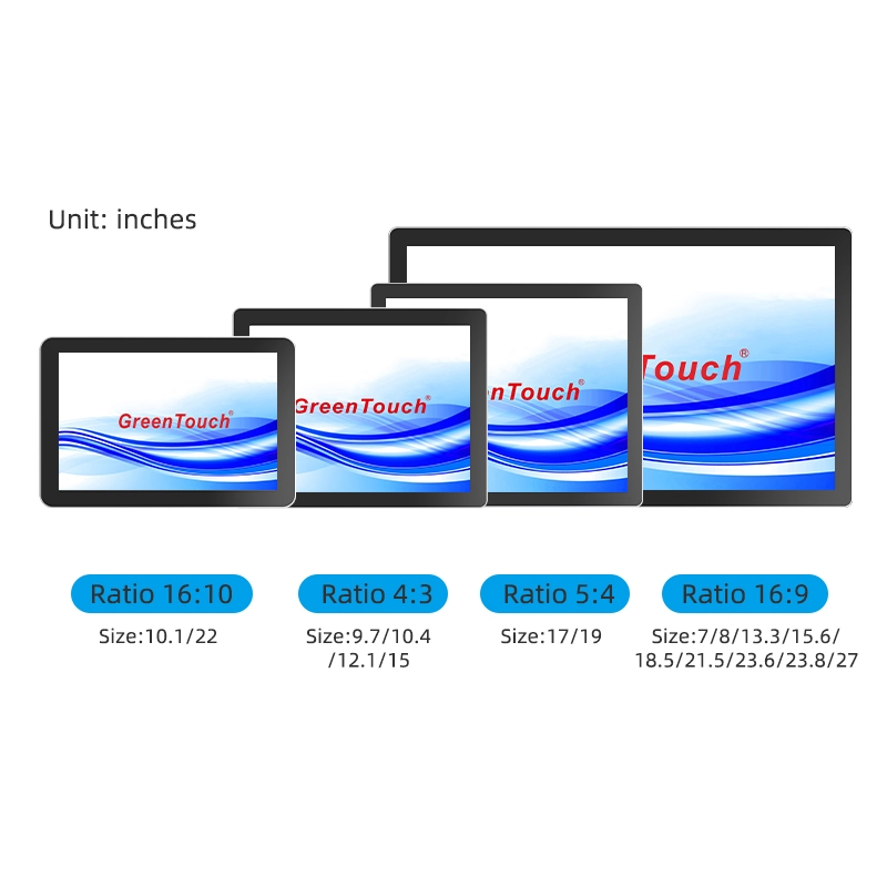 Сенсорные экраны с закрытой рамкой, ПК 7-27 дюймов (серия 3A)