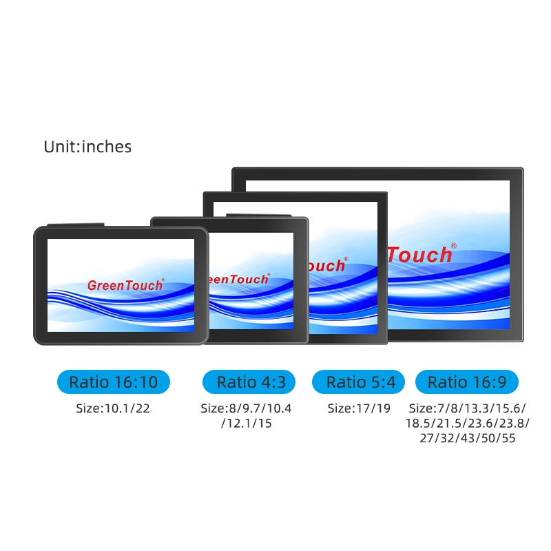 Сенсорные ПК с открытой рамой, диагональ экрана 7-55 дюймов (серия 2C)